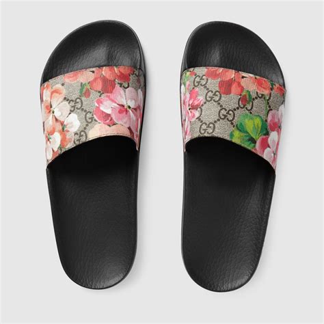 gucci bloom slides size 10|women's pink Gucci slides.